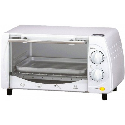 BLACK & DECKER 4-Slice White Toaster Oven with Auto Shut-Off at