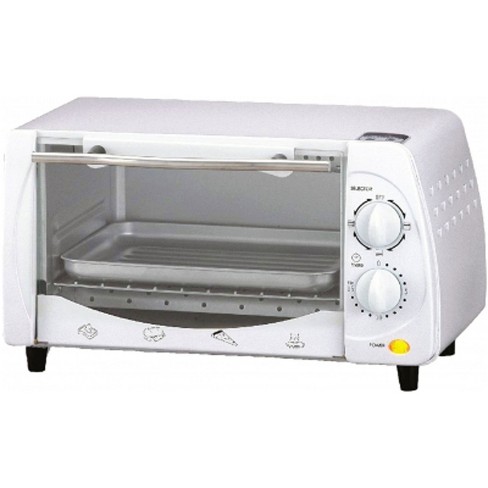 BLACK & DECKER 4-Slice White Toaster Oven with Auto Shut-Off at