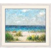 HomeRoots Coastal Feel Ocean View Watercolor White Framed Wall Art - 4 of 4
