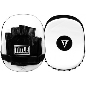 Title Boxing Cobra Leather Punch Mitts - Black/White - 1 of 3