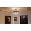 Urban Ambiance Luxury Modern Farmhouse Ceiling Fixture,  14"H x 16-3/4"W SQ,  Olde Bronze Finish, UHP2448 - 2 of 4