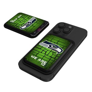 NFL NFC Teams Brick Wall Black Magnetic Credit Card Wallet - 1 of 3