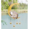 Wind & Weather Lighted Hanging Metal Moon with Animals Indoor/Outdoor Decoration - Cat - 2 of 4