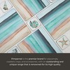 Pimpernel Coastal Shore Placemats, Set of 4 Rectangular Cork Backed Table Mats with Ocean-Inspired Artwork, Beach House, Nautical Table Settings - 4 of 4