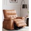 27" Oversized Recliner Chairs with Heat and Massage - 360° Swivel Lazy Recliner Chair for Adults- Manual Rocking Chair - 2 of 4