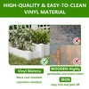 Lirago 48" x 37" x 13" White PVC Modular Garden Fence Panel-Durable Easy to Install Soil Improvement Solution - 3 of 4