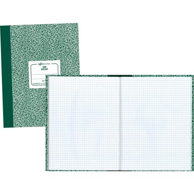 Rediform Lab Book 5"x5 Quad 60 Sh 10-1/8"x7-7/8" Green Marble Cover 53108