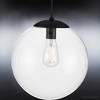 Urban Ambiance Luxury Minimalist Pendant 12.5''H x 12''W,  Midnight Black Finish,  Canton Collection, UHP4018 - 4 of 4