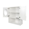 Chery Life Two Door Wall Cabinet Bathroom Vanity with Mirror, Multifunctional Storage Cabinet - 4 of 4