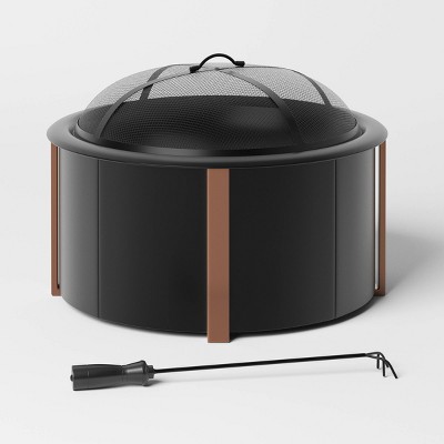 Wood Burning Fire Pit Black - Threshold™