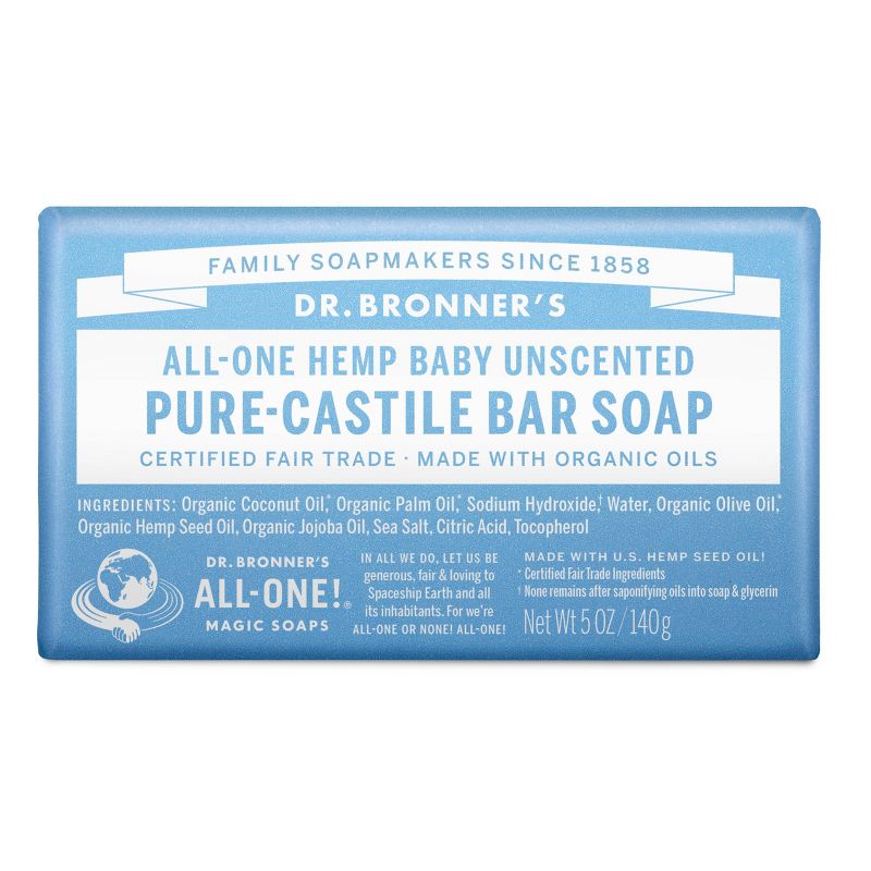 Dr. Bronner&#39;s Unscented Bar Soap - 5oz, 1 of 7