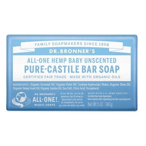 Dr. Bronner's Unscented Bar Soap - 5oz : Target