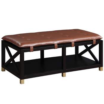 48.5" Silas Rectangle Storage Bench with Removable Cushion - miBasics