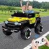 12V Electric Kids Ride on Car with Remote Control, 2 Seater 4WD Off-Road Truck with Decor Spare Tire - 3 of 4