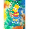 The Simpsons Men's Bart Squishee Brain Freeze Tie Dye Pullover Hoodie - 4 of 4