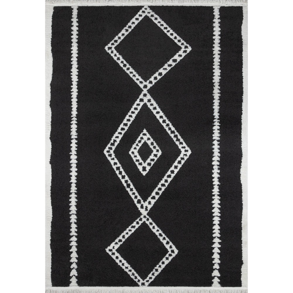 9'10inx12'10in Monaco Imani Area Rug Black - Momeni