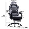 Kumasinova 360°Swivel Gaming Chair Office Chair with Reclining Back,Adjustable Seat Height&Footrest,Ergonomics Video Game Chair for Home&Office - 3 of 4