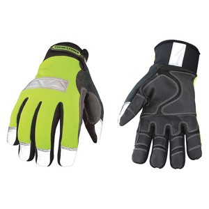 Youngstown Glove Co  Cold Protection Gloves,S,Hi Vis Green,PR 08-3710-10 S - 1 of 4
