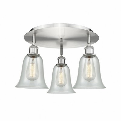 Hanover - 3 Light Flush Mount In Industrial Style-9.88 Inches Tall and 18 Inches Wide