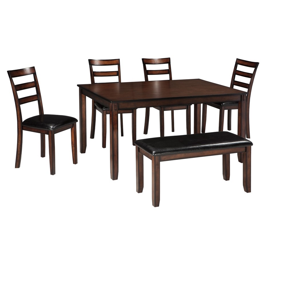 Ashley Dining Table Set Brown