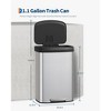 21 Gallon (80L) in Home Metal Recycling Bin Kitchen Stainless Steel Recycling Bin with Liner Rim, Rear Handle, for Office Home Kitchen Garbage - 2 of 4