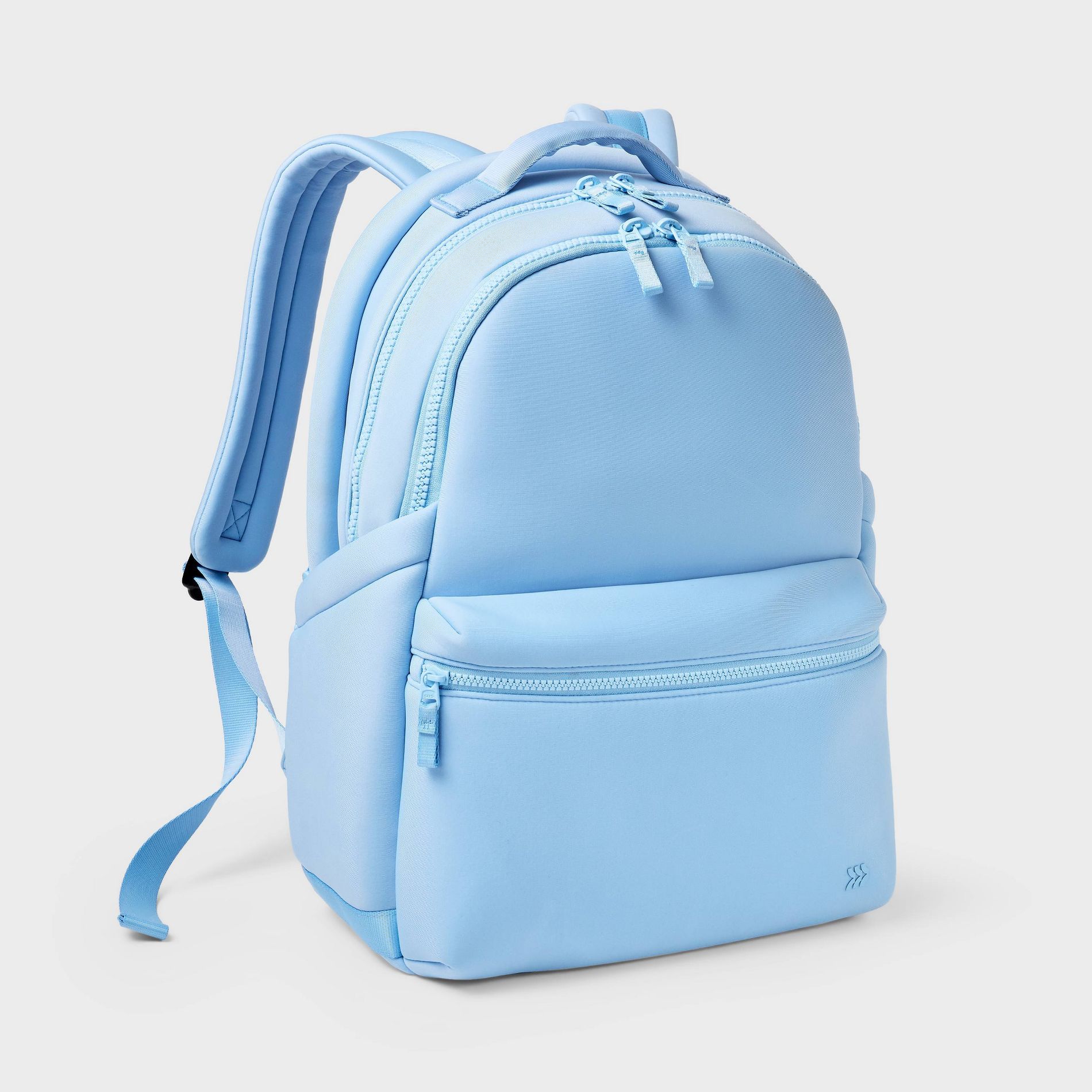 14L Faux Neoprene Backpack - All In Motion™ Blue: Water Repellent, High School Use