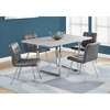 Sapphtopaz Dining Table Kitchen Table Modern Distressed Solid Wood Metal Open Frame Table for Kitchen, Dining Room - 3 of 4
