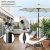LOVMOR 7.5ft * 7.5ft Patio Umbrella with Crank and Push Button Tilt,Red - 2 of 4