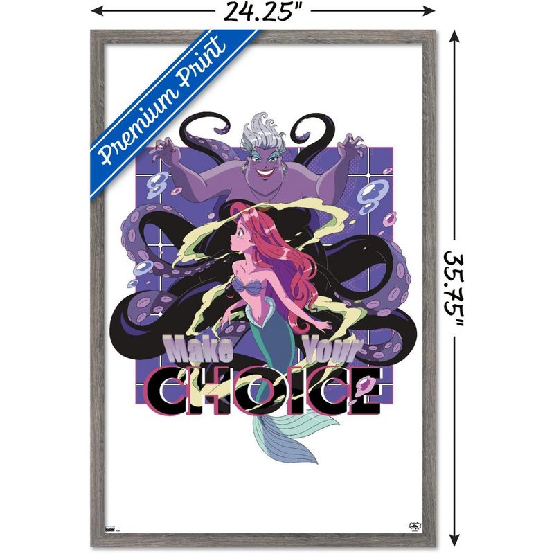 Trends International Disney Princess And Villains: Manga - Ariel Framed Wall Poster Prints, 3 of 7