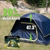 Acoinel 2/3/4/6 Person Camping Tent, Lightweight Dome Family Tent with Rainfly, Easy Setup, Waterproof & Windproof - 4 of 4