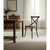 HomeRoots Light Brown and Black Solid Wood And Iron Cross Back Dining Side Chair - 2 of 4