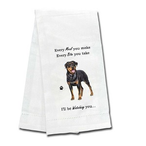 E & S Imports 26.0 Inch Rottweiler Kitchen Towel Everyday , Dog Puppy Paw (1PC) - 1 of 3