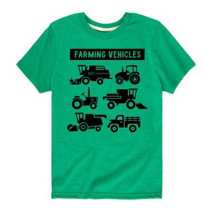 Boys' - Country Casuals - Farming Vehicles Short Sleeve Graphic T-Shirt - 1 of 4