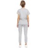 MediChic Womens 8-Pocket Scrubs Set- V-Neck with 4-Pocket Jogger Scrub Pants - 2 of 4