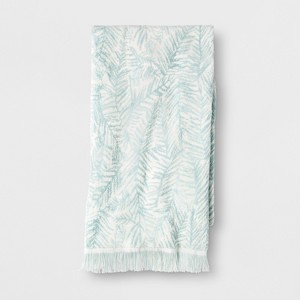 Palm Bath Towel Aqua - Opalhouse , Blue