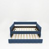 Twin Size Upholstered Daybed with Trundle for Bedroom - 4 of 4