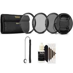 Vivitar 52mm 3Pc UV/CPL/ND8 Filter Kit Top Accessory Kit for NIKON D DSLR Camera - 1 of 4