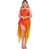 LA LEELA Women's Sarong Wraps Coverups Bikini One Size Gradient Red - 3 of 4