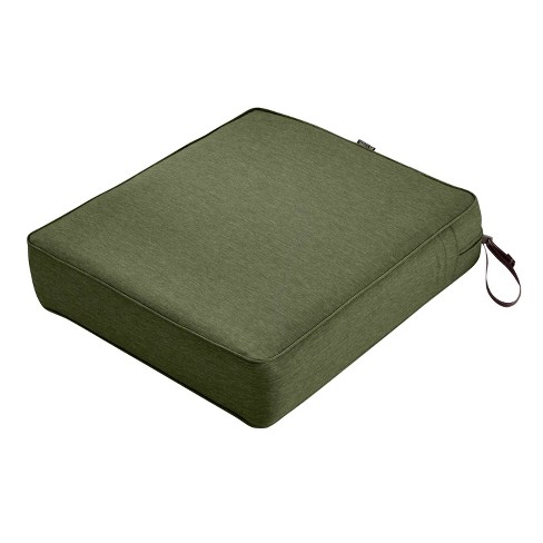 Classic Accessories 23 X 25 Montlake Water resistant Patio Seat Cushion Heather Fern Green Fadesafe Zippered Uv Protection Target