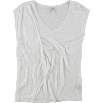 bar III Womens SS Twist Slub Basic T-Shirt