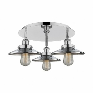 Ballston Urban - 3 Light Flush Mount In Industrial Style-5.5 Inches Tall and 19.75 Inches Wide - 1 of 1