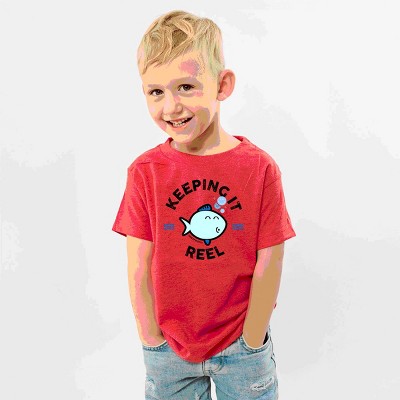 The Juniper Shop SmileyWorld Keeping It Reel Fish Youth Short Sleeve Tee