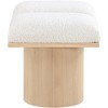 Meridian Furniture,Pavilion Boucle Fabric Bench - 3 of 4