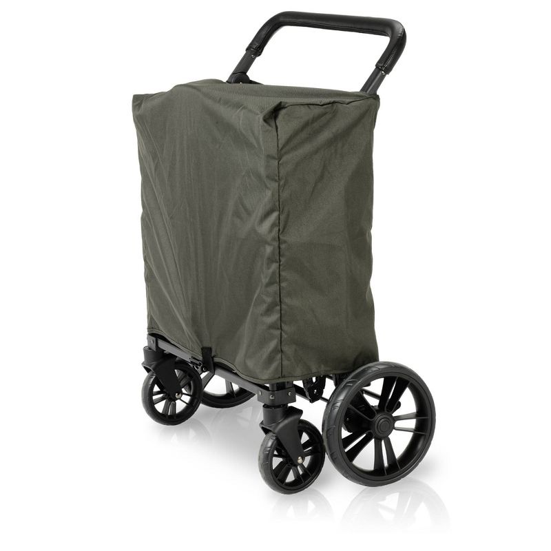 WONDERFOLD X4 Push and Pull 4 Seater Wagon Stroller - Green, 4 of 5