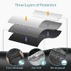 Griddle Cover for Blackstone 36 Inch Griddle with Hood, 5482 Waterproof BBQ Cover with Double Straps, Lightweight & Fade Resistant, Black, SHINESTAR - 4 of 4