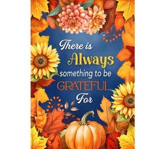Briarwood Lane Fall House Flag 40x28 For Outdoor Always Be Grateful For Fall House Flag - 1 of 4