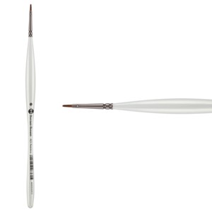 Borciani e Bonazzi UNICO Fiamatto Synthetic Series 821 Paint Brush, Flat Size 0 - For Acrylic and Watercolor Painting - Ergonomic Handle, - 1 of 4