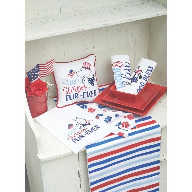 C&F Home Stars & Stripes Cat Fourth of July Cotton Kitchen Towel, 3 of 5