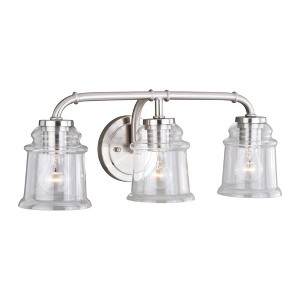 Vaxcel Toledo 3 - Light Vanity in  Satin Nickel - 1 of 4