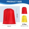Unique Bargains Washable Travel Camping Drawstring Closure Laundry Bags 2 Pcs - 2 of 4